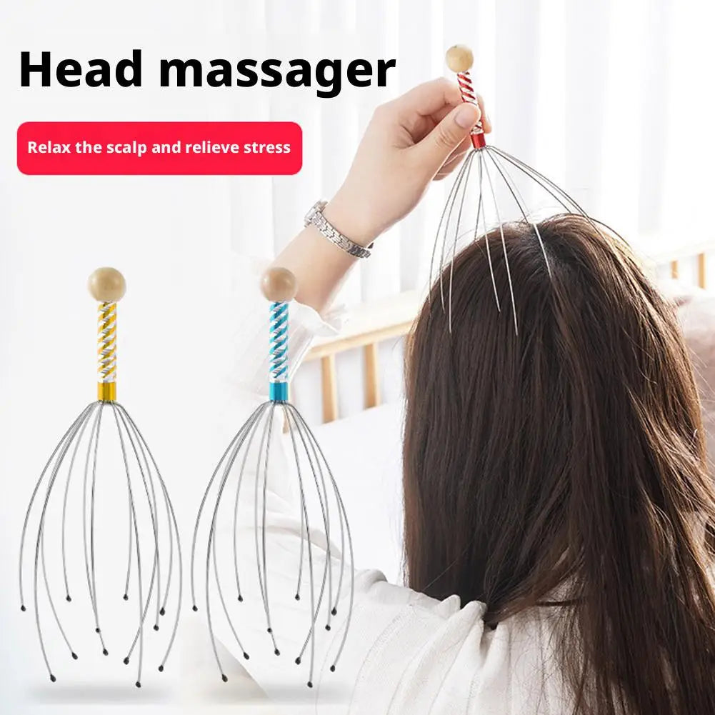 Octopus Head Massager Scratching Scalp Relaxation Relief Body Massager ...